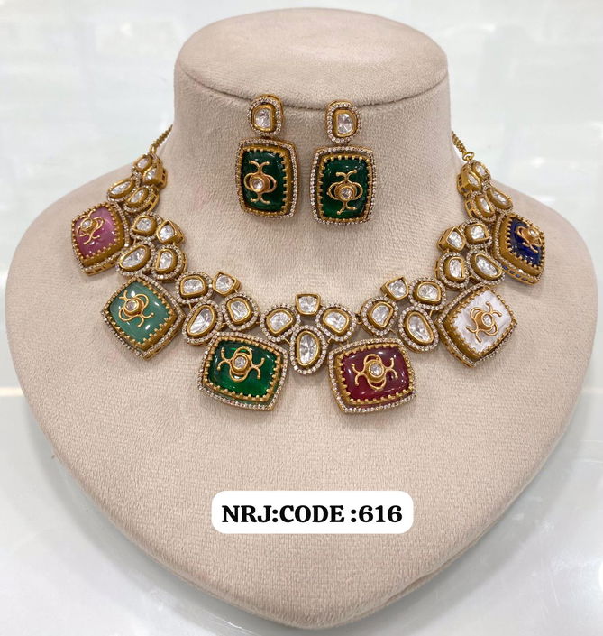 Brass High Gold Kundan Bridal Jewellery Hasadi Set Wholesale Shop In Surat
